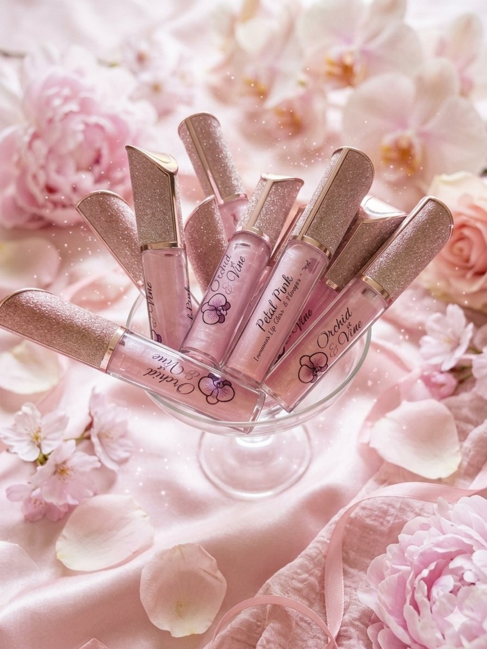 Orchid & Vine Luminous Lip Gloss & Plumper Petal Pink
